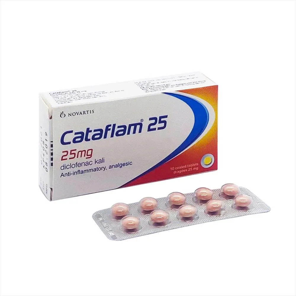 Cataflam 25mg Novartis (H/10v) – Giảm đau, kháng viêm nhanh chóng